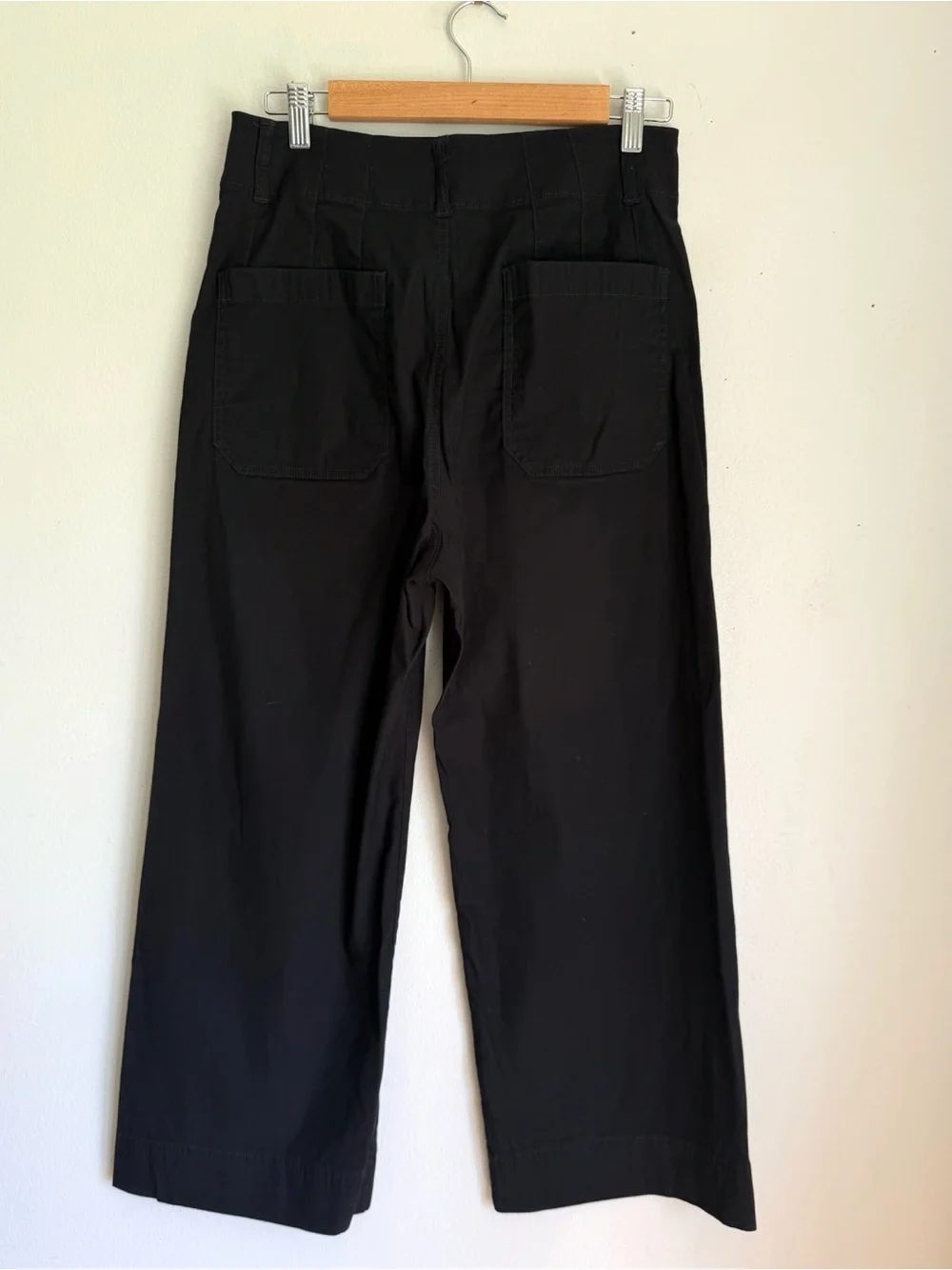 Maeve Anthropologie The Colette Magic Fabric Full-Length Pants in Black - Picture 9 of 10